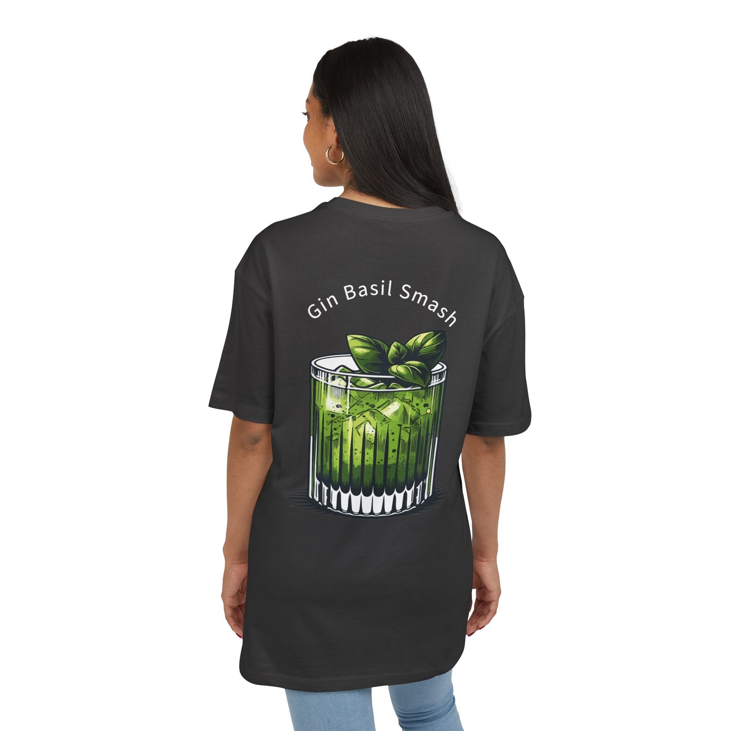 Cool Gin Basil Smash Graphic Tee - Unisex Heavy Oversize Style