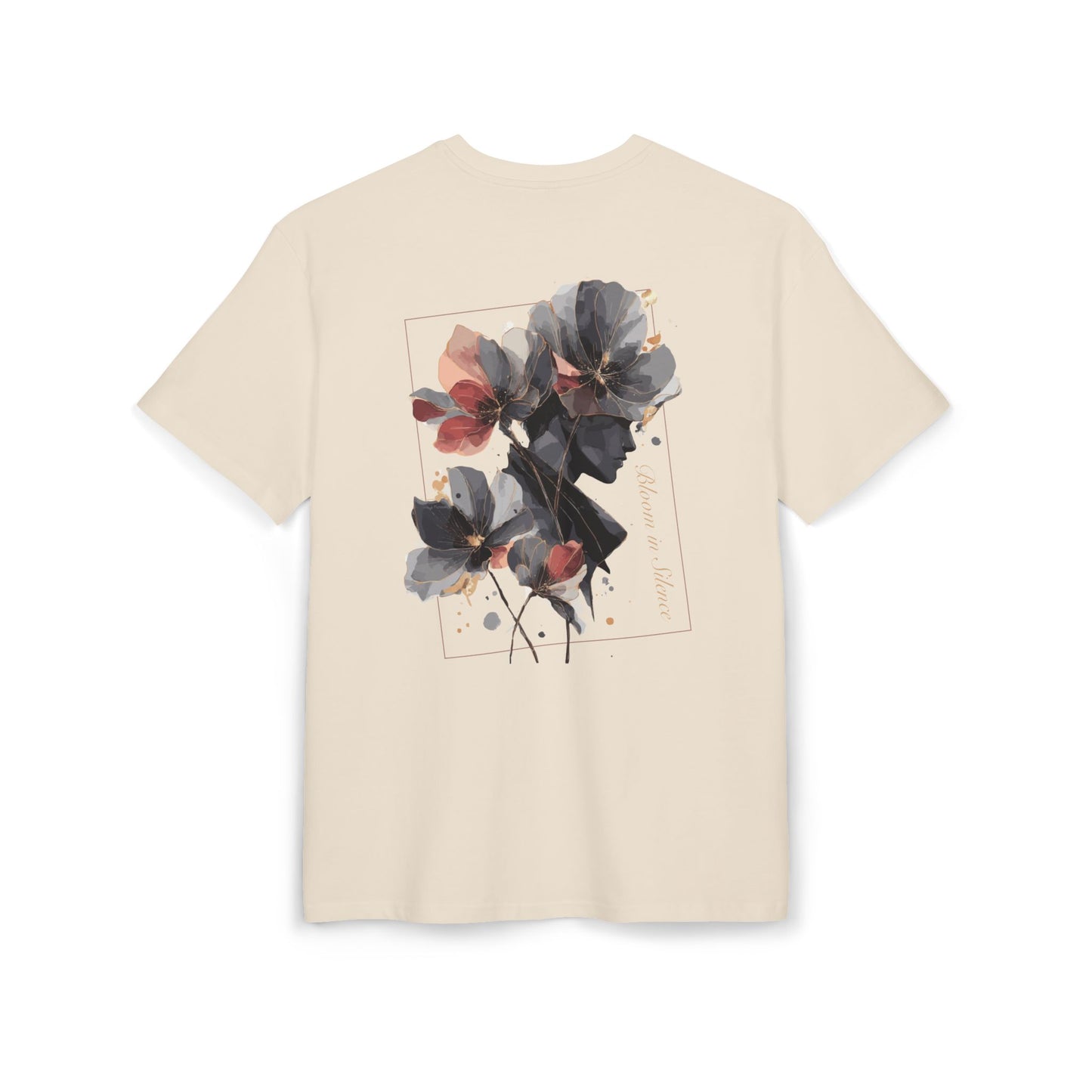 Floral Art Oversize Tee - Comfortable Graphic Tee for Casual Wear, Gift for Nature Lovers, Perfect for Spring, Unisex T-Shirt, Relaxed Fit