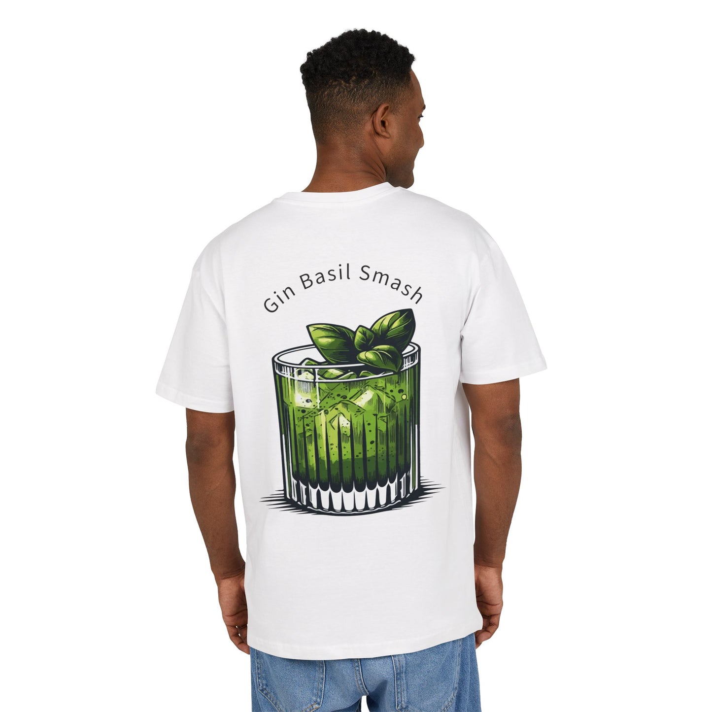 Cool Gin Basil Smash Graphic Tee - Unisex Heavy Oversize Style