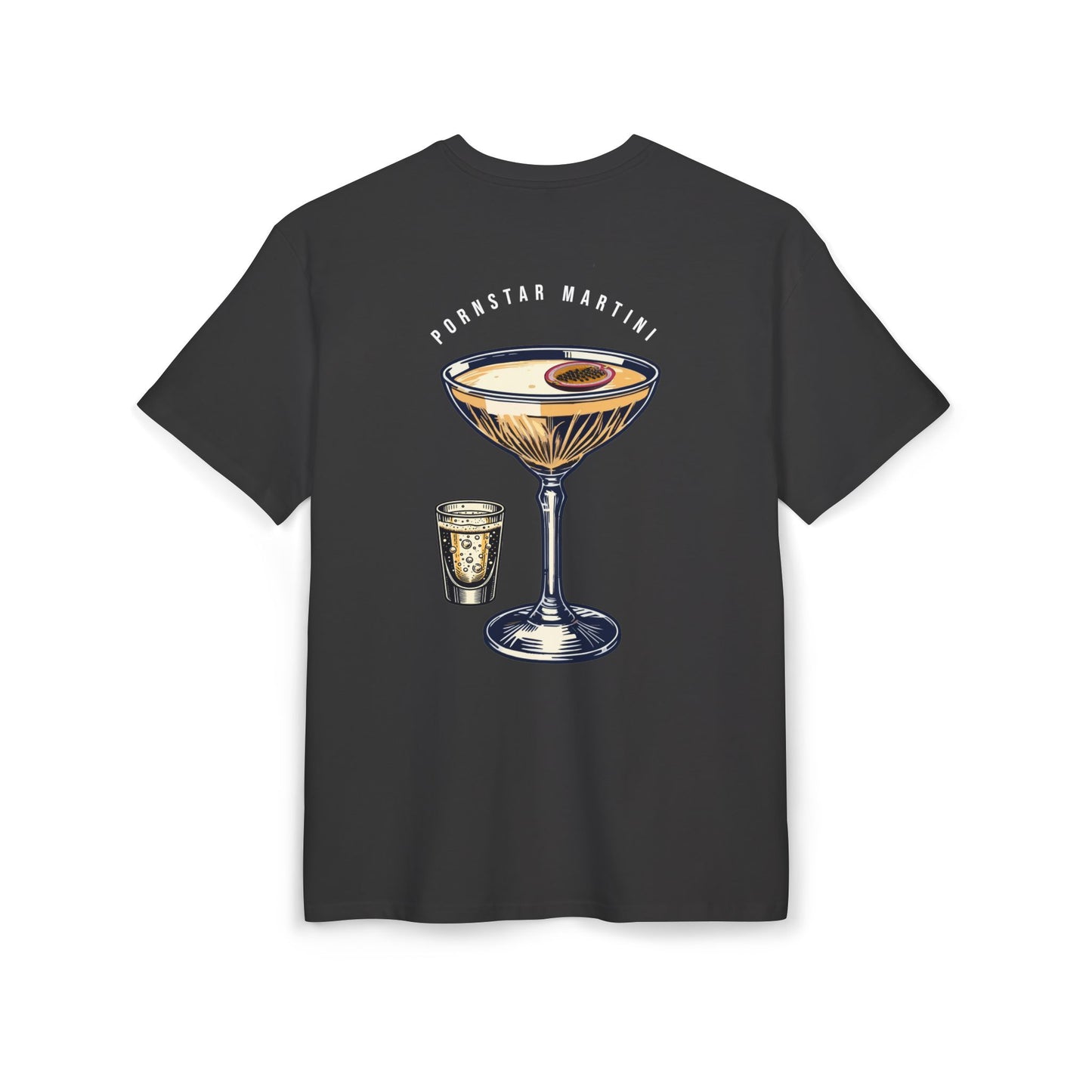 Unisex Heavy Oversize Tee - Pornstar Martini Graphic Shirt for Cocktail Lovers