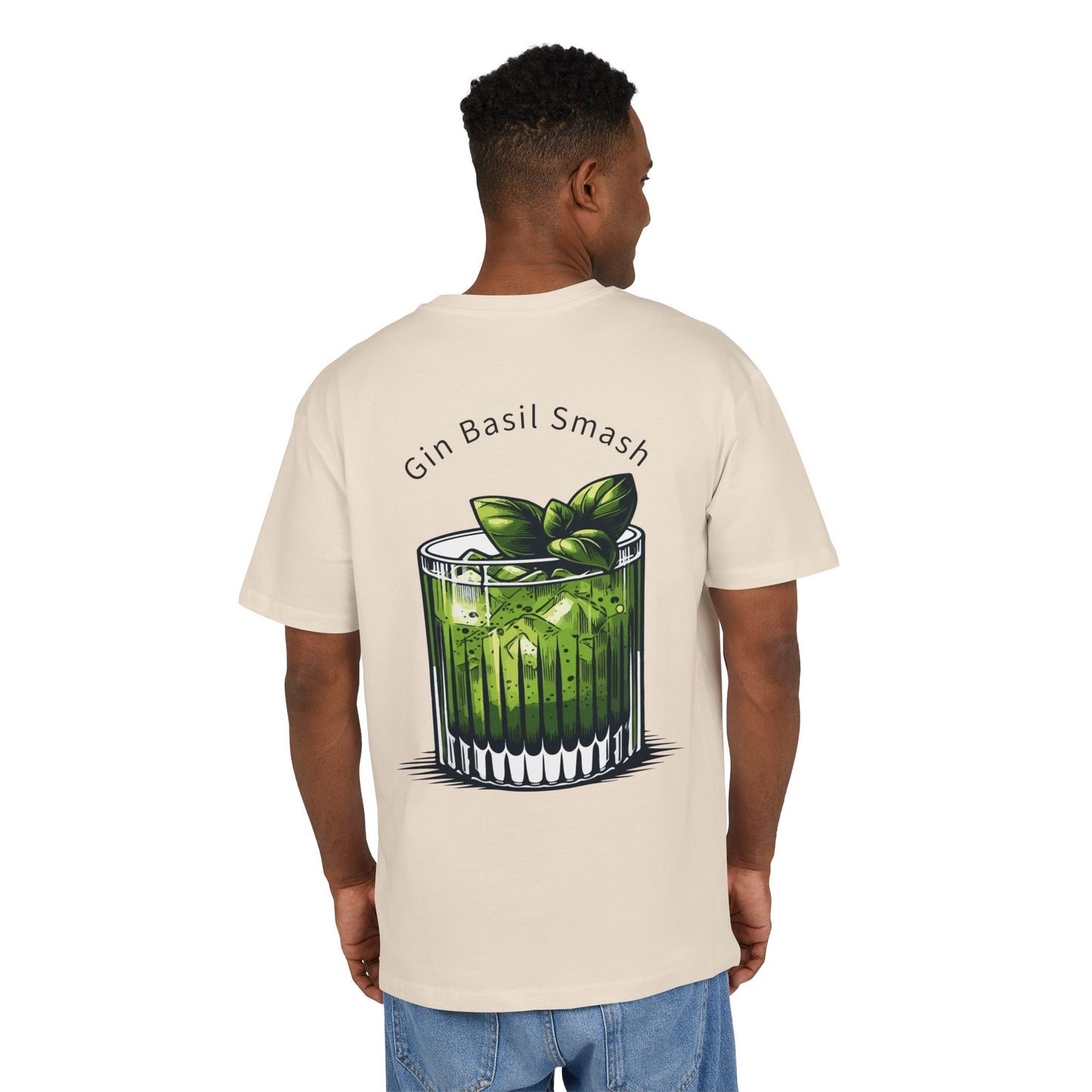 Cool Gin Basil Smash Graphic Tee - Unisex Heavy Oversize Style