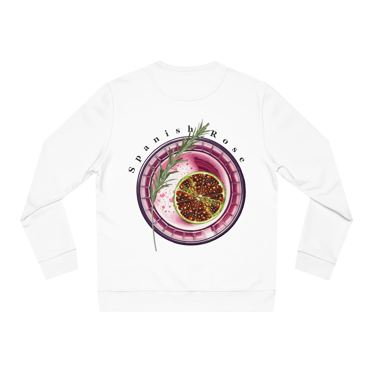 Unisex Spanish Rose Cocktail Sweatshirt - Perfect for Relaxing Evenings & Gatherings