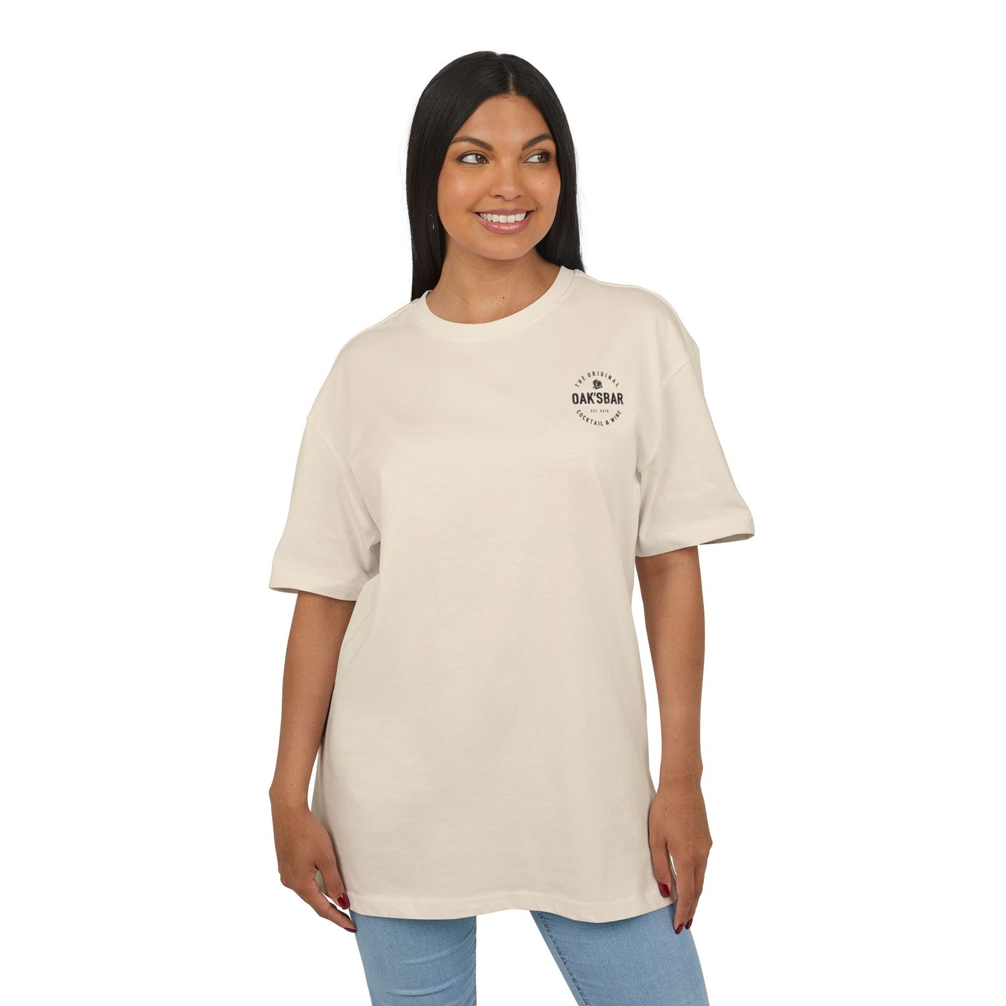 Unisex Heavy Oversize Tee - Pornstar Martini Graphic Shirt for Cocktail Lovers