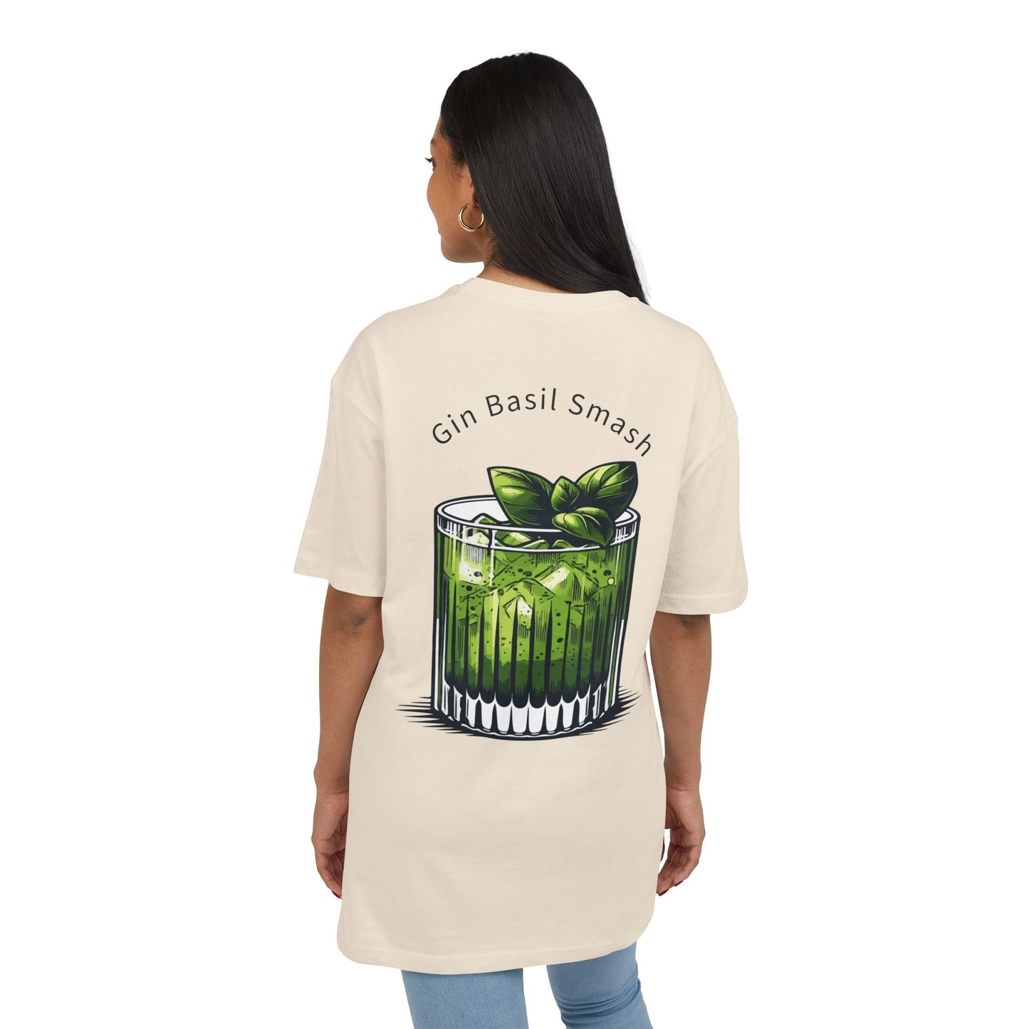 Cool Gin Basil Smash Graphic Tee - Unisex Heavy Oversize Style