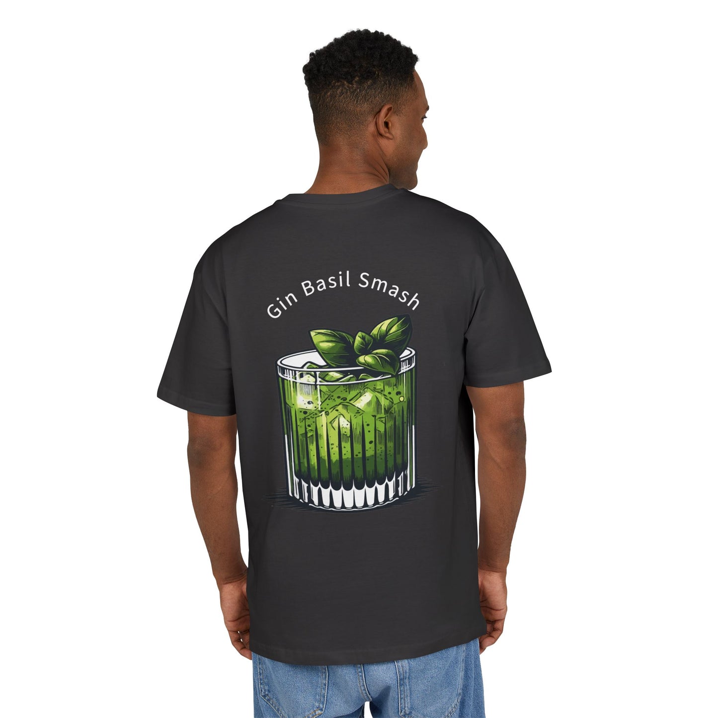 Cool Gin Basil Smash Graphic Tee - Unisex Heavy Oversize Style