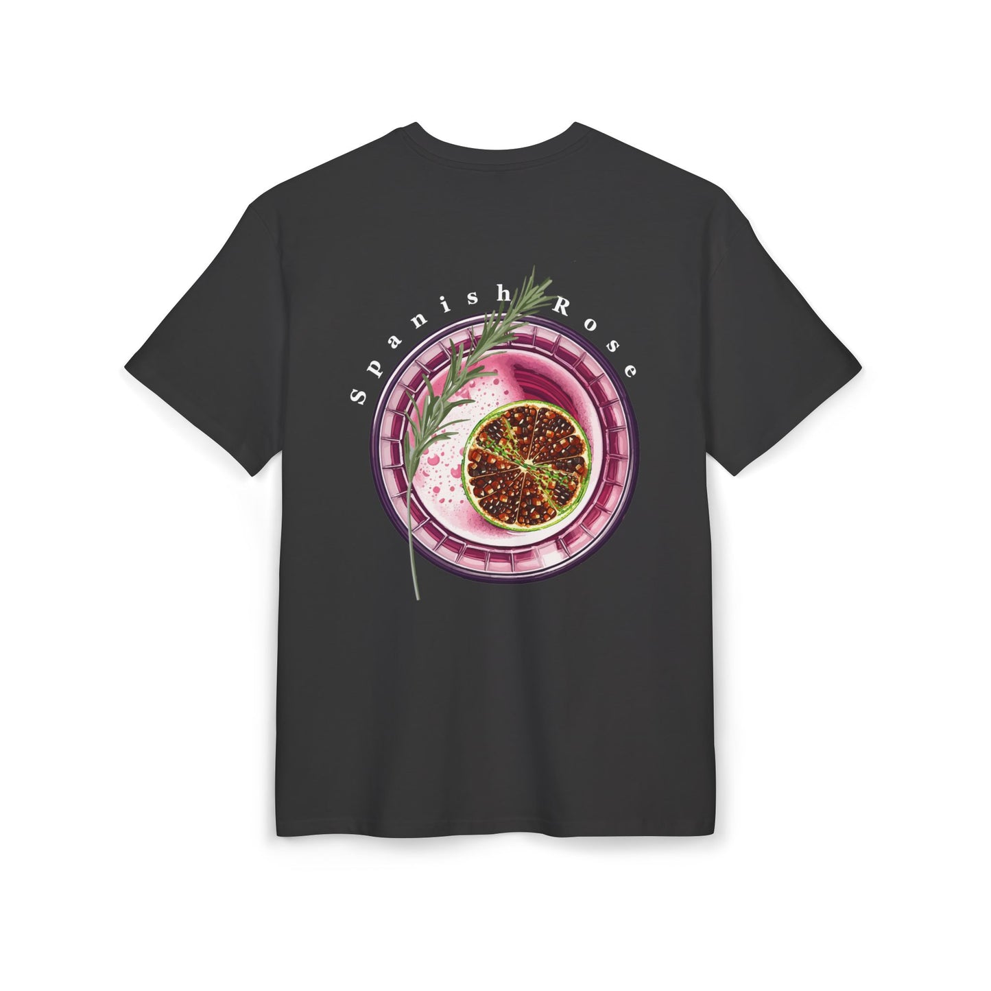 Spanish Rose Cocktail Unisex Heavy Oversize Tee - Perfect for Summer Gatherings