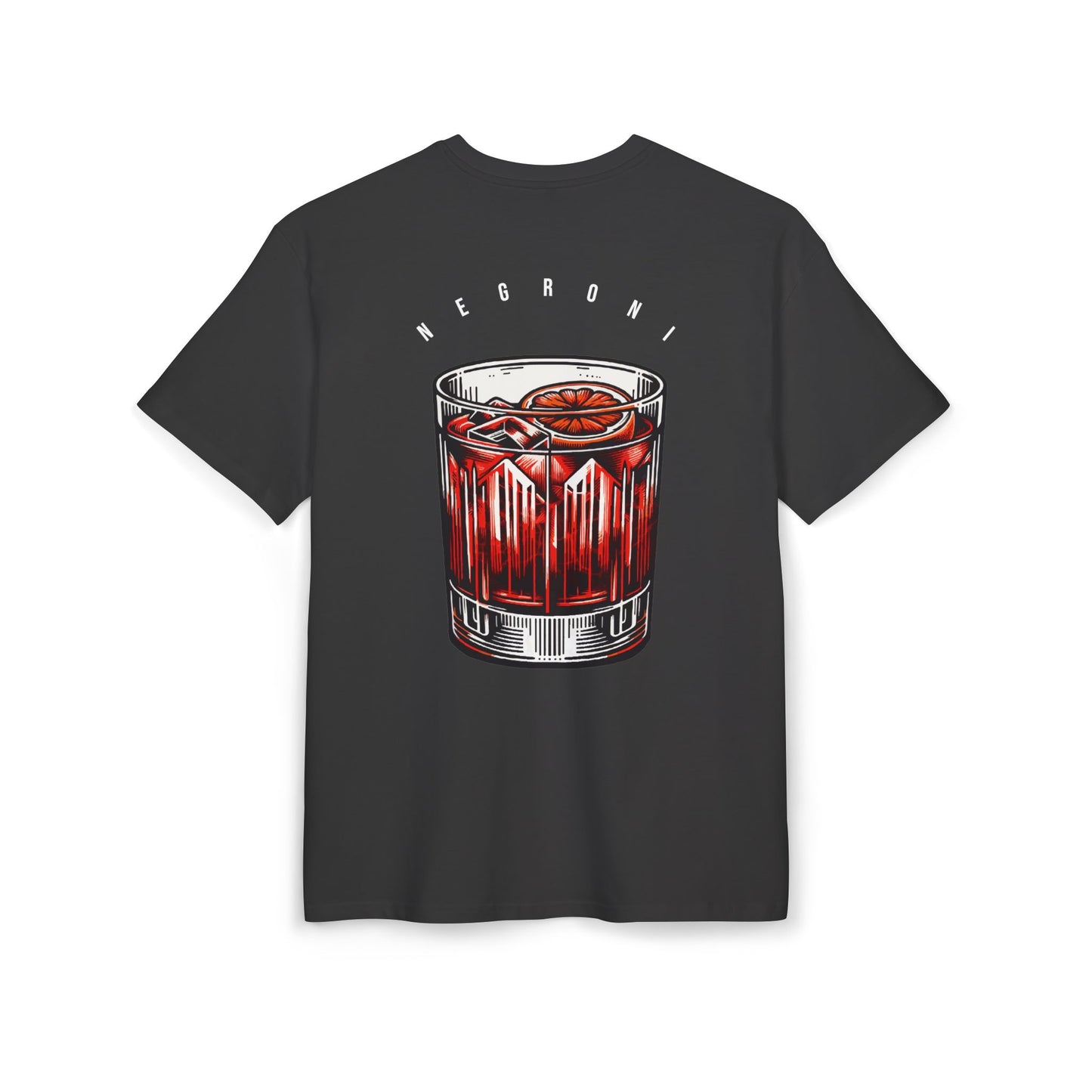 Negroni Cocktail Oversize Tee - Unisex Heavyweight Graphic T-Shirt